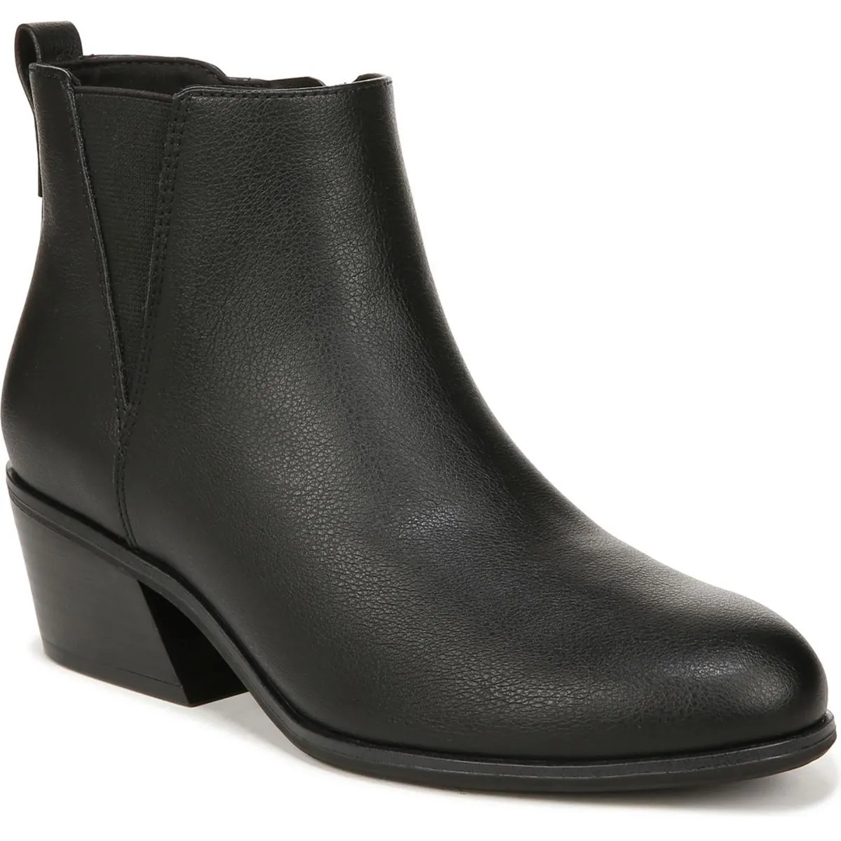 LACEY Womens Faux Leather Almond Toe Ankle Boots