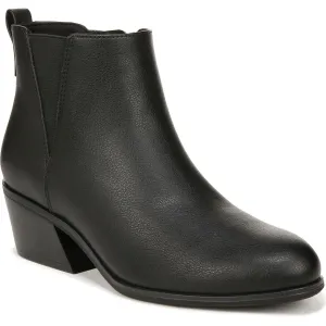 LACEY Womens Faux Leather Almond Toe Ankle Boots