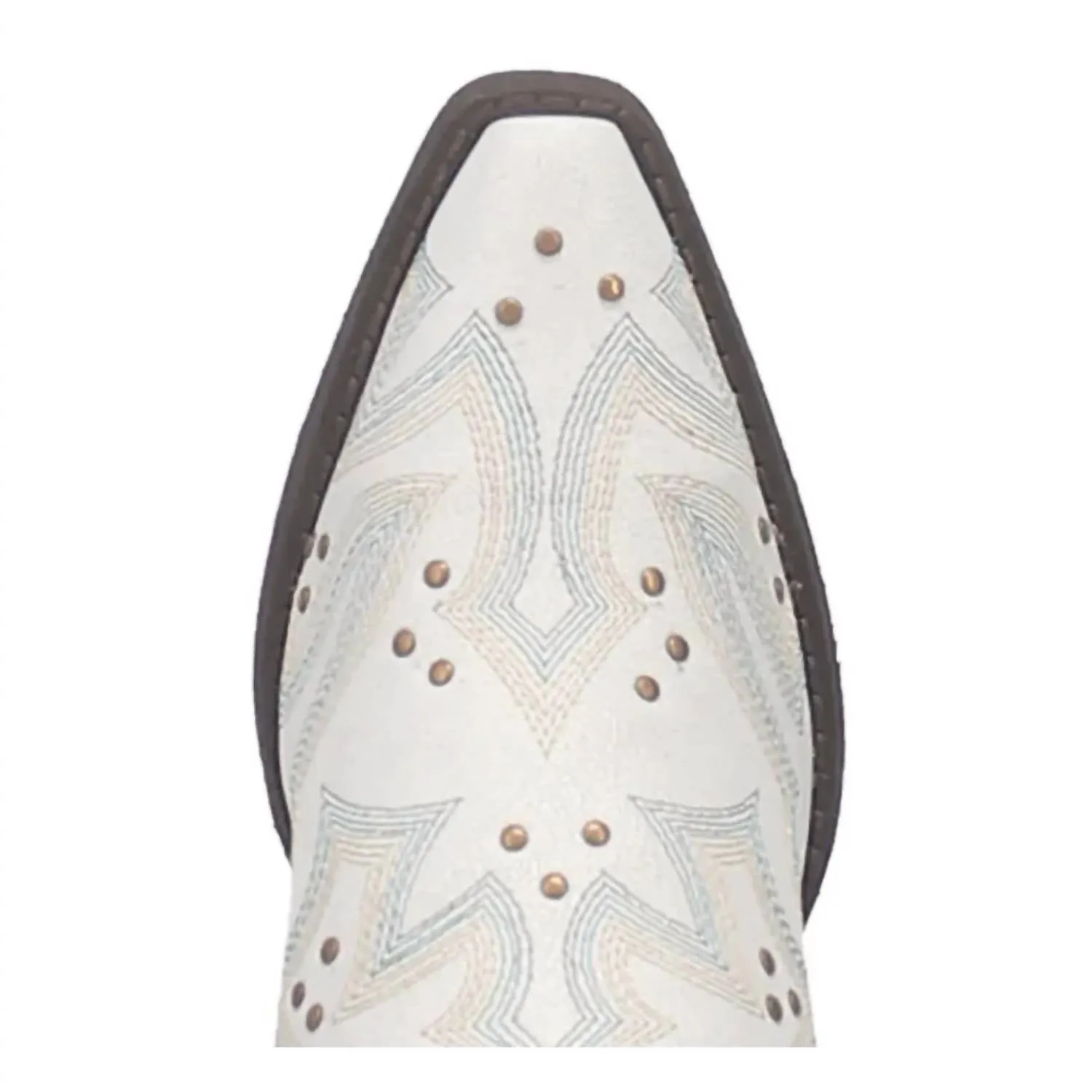 Ladies Adrian Snip Toe Western Cowboy Boot In White