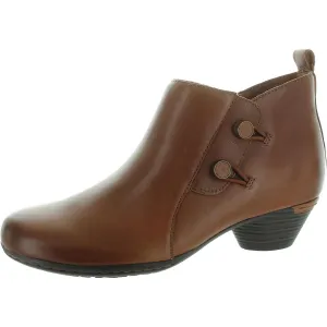 Larsa Womens Zipper Leather Booties