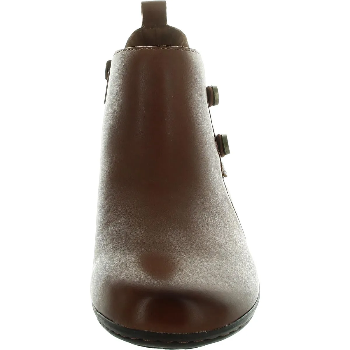 Larsa Womens Zipper Leather Booties