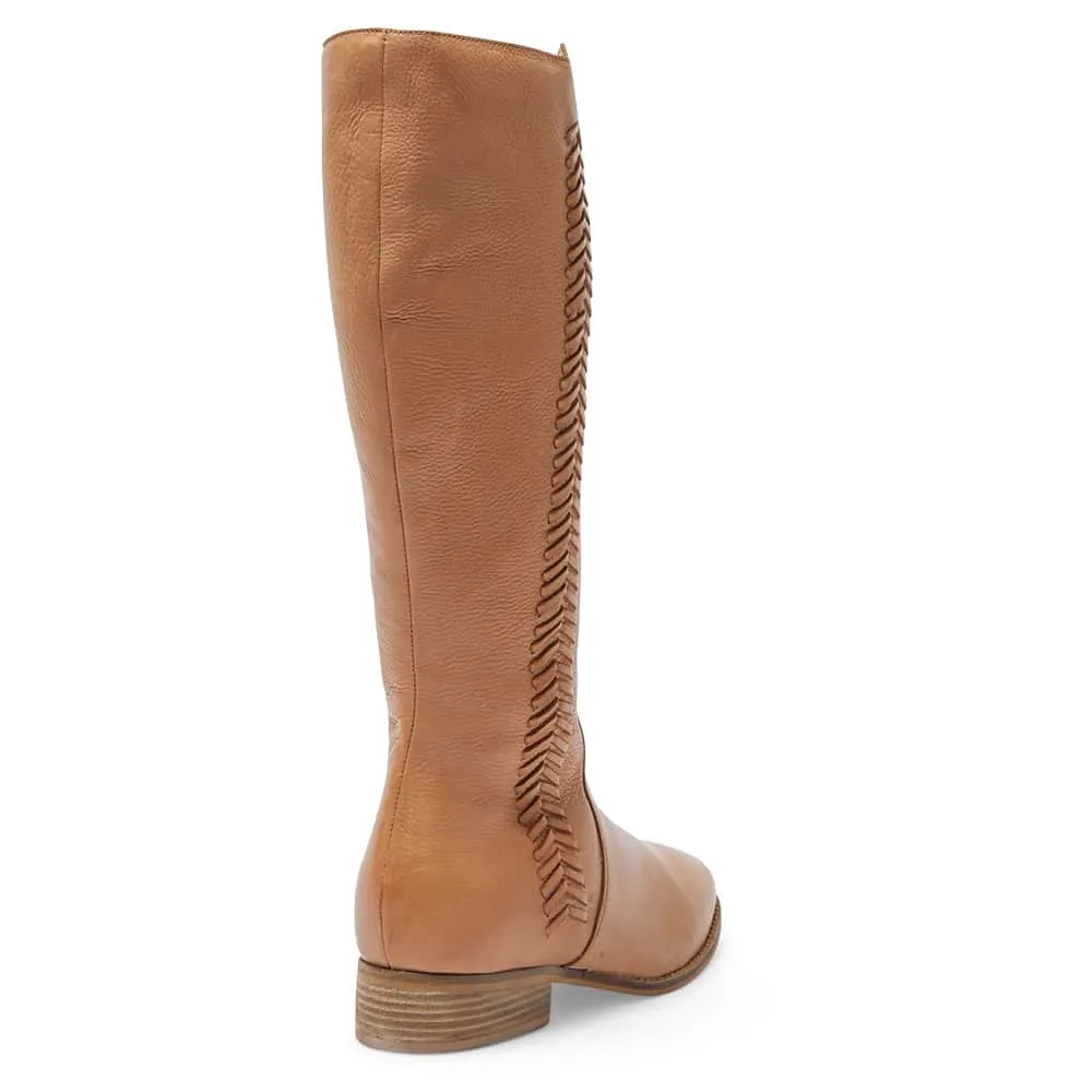 Leighton Boot in Tan Leather