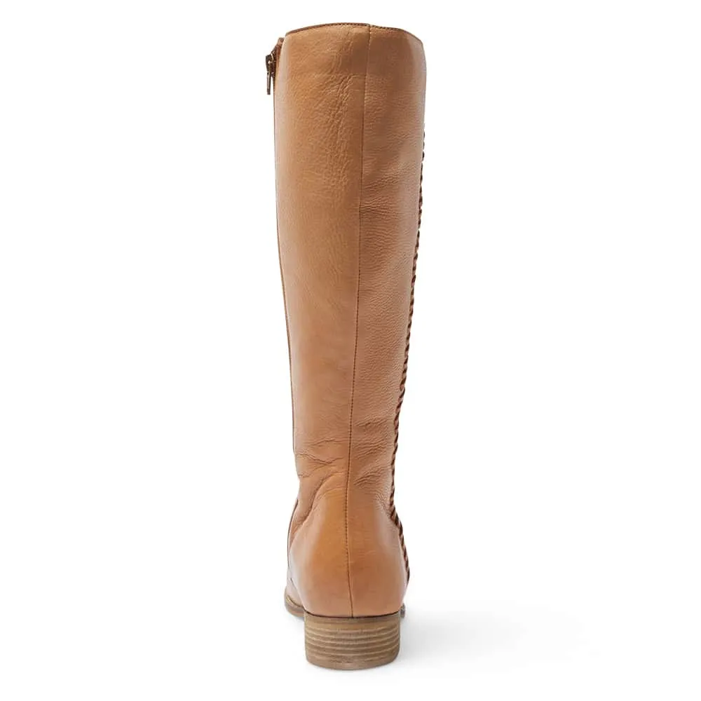 Leighton Boot in Tan Leather