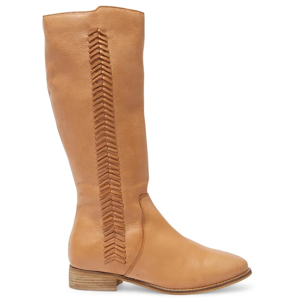 Leighton Boot in Tan Leather