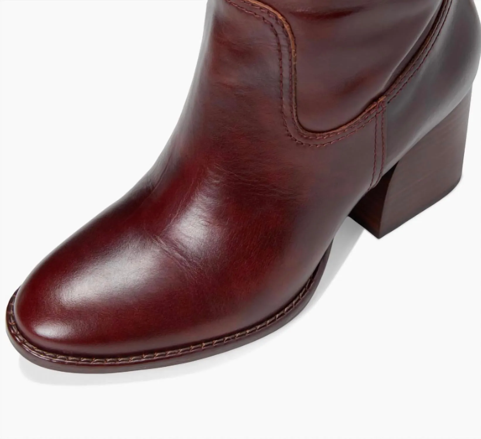 Leila Tall Boot In Mahongany