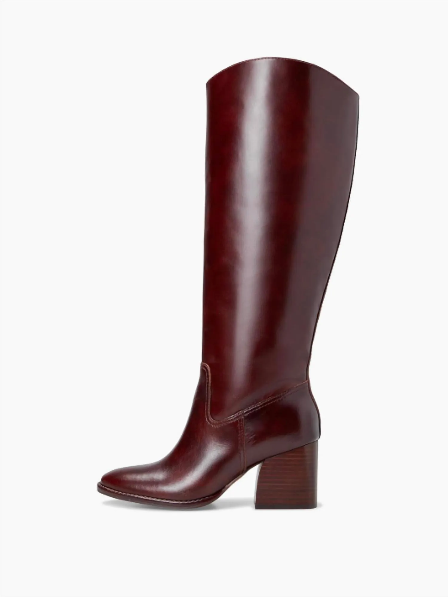 Leila Tall Boot In Mahongany
