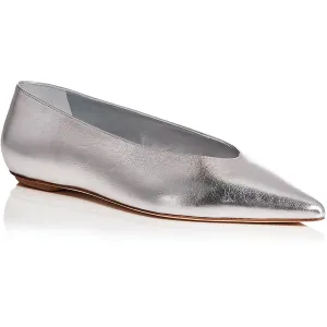 Lina Womens Metallic Leather Loafers