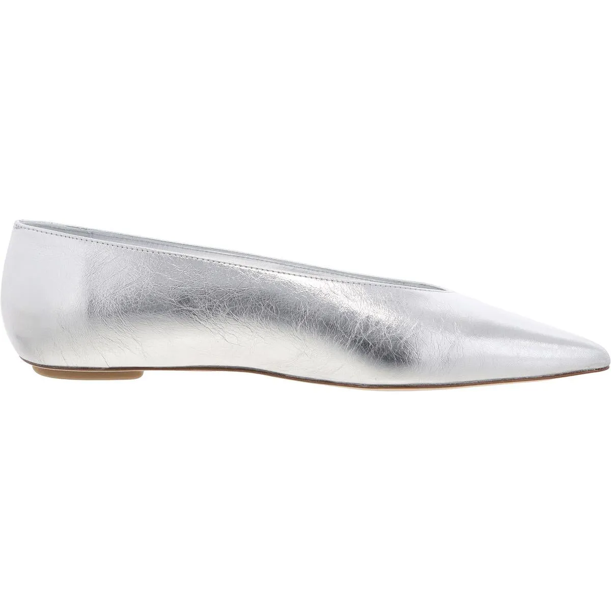 Lina Womens Metallic Leather Loafers