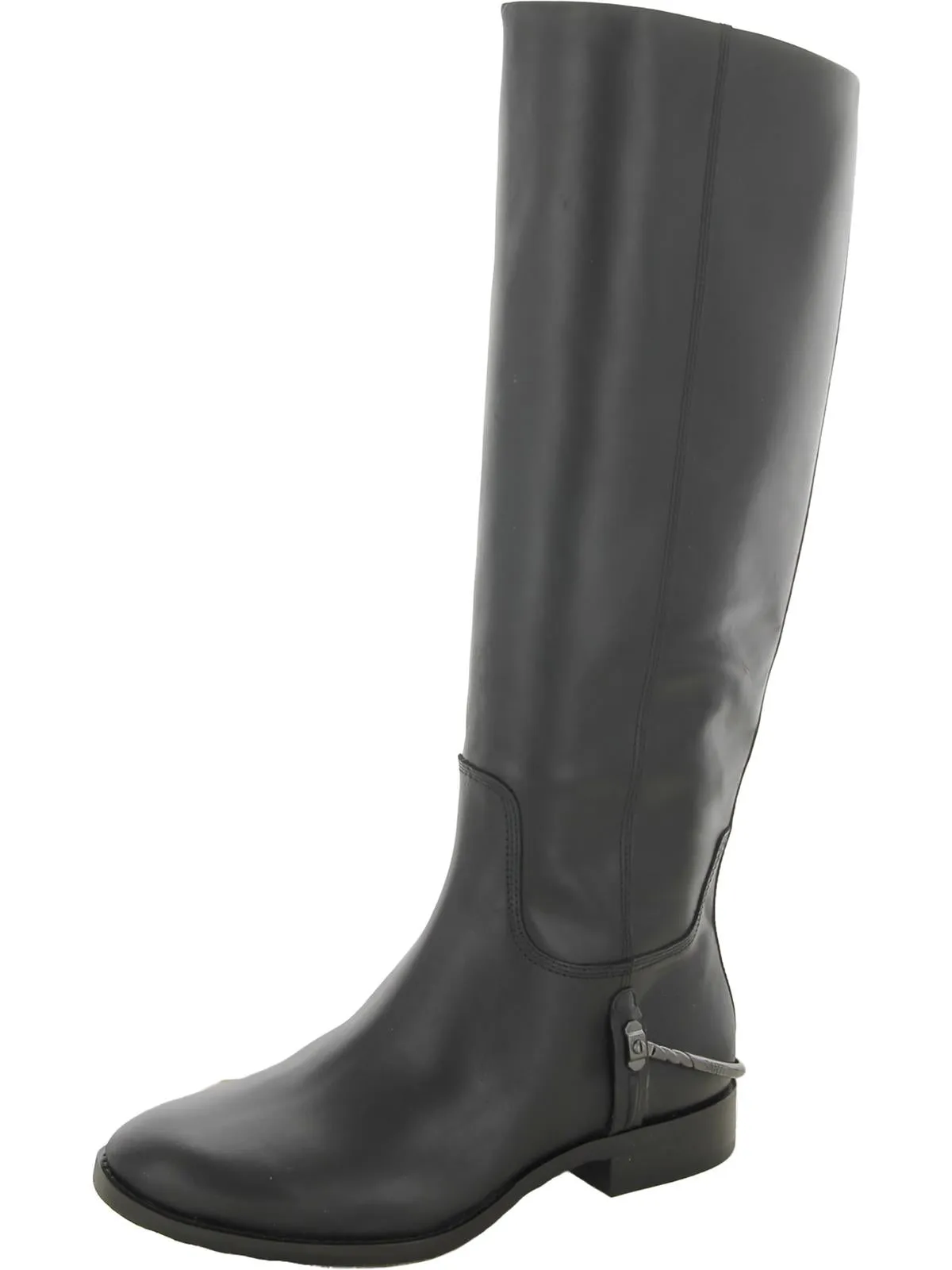 Lindy Womens Leather Round Toe Knee-High Boots