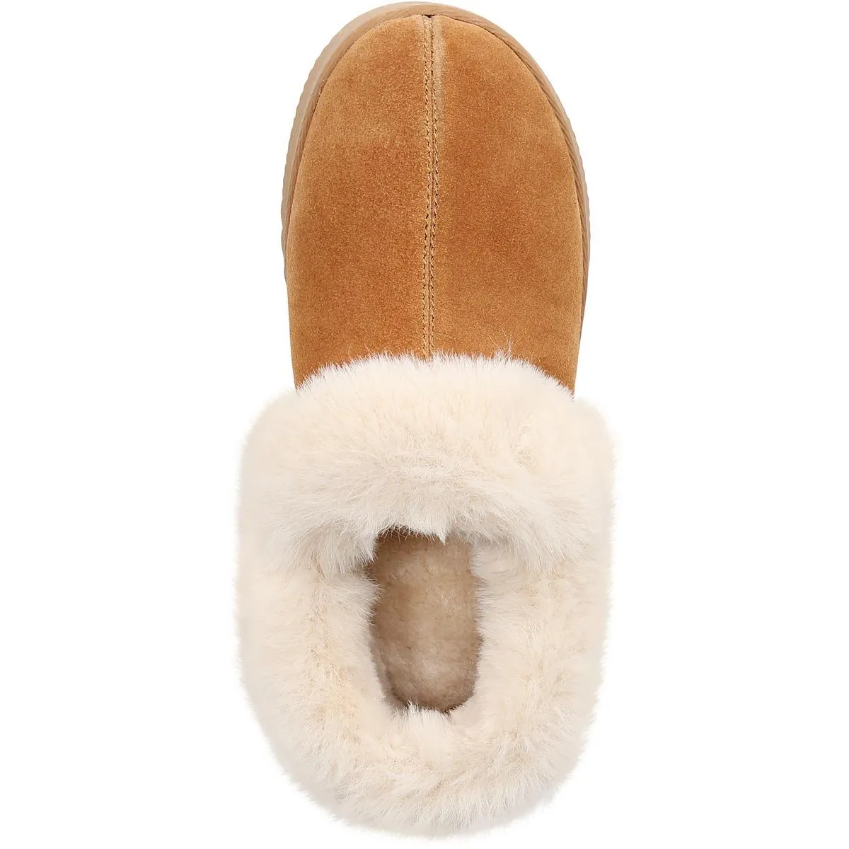 Lolaa Womens Faux Fur Suede Loafer Slippers