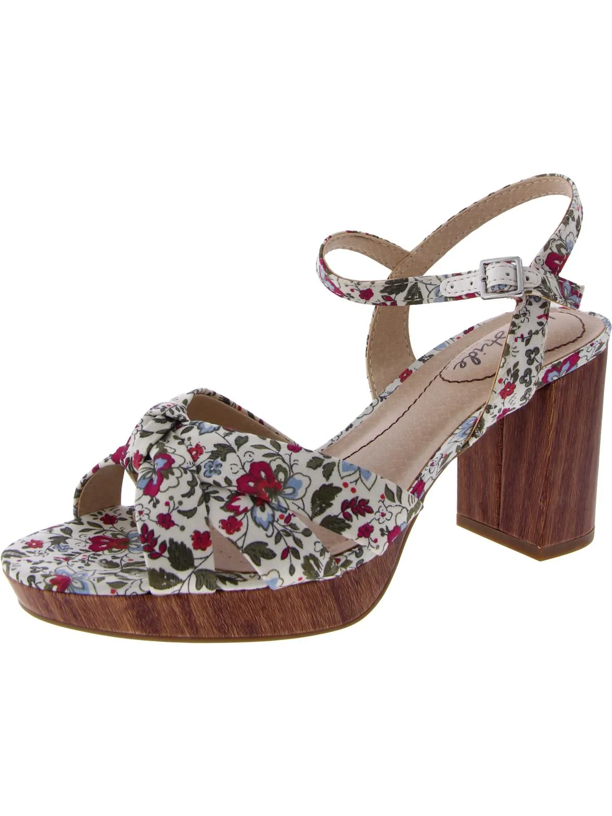 Lucky Womens Knot-Front Slingback Sandals