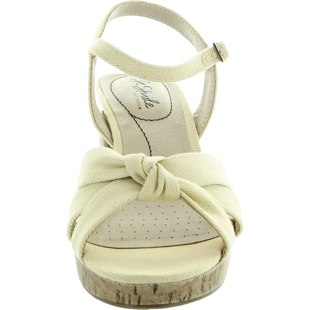 Lucky Womens Knot-Front Slingback Sandals