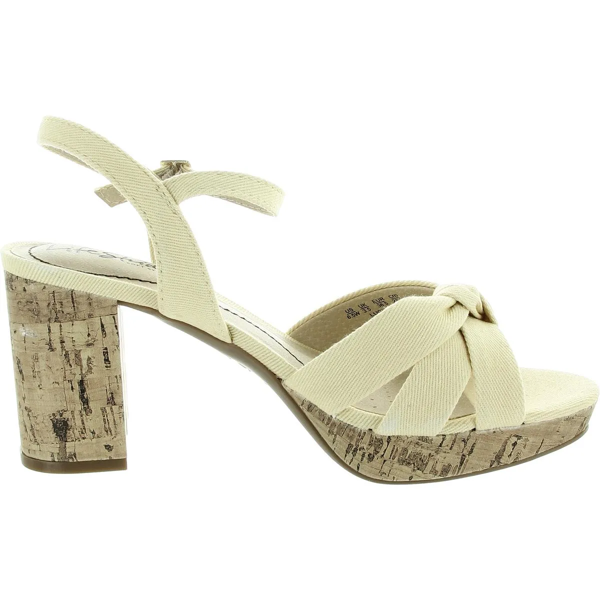 Lucky Womens Knot-Front Slingback Sandals