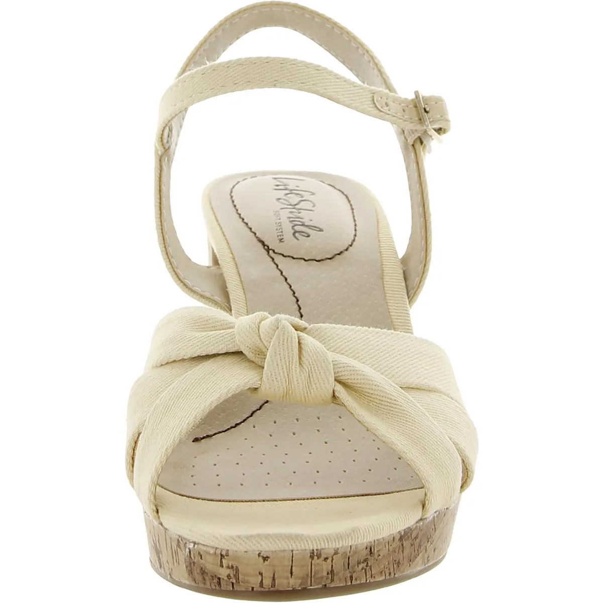 Lucky Womens Knot-Front Slingback Sandals