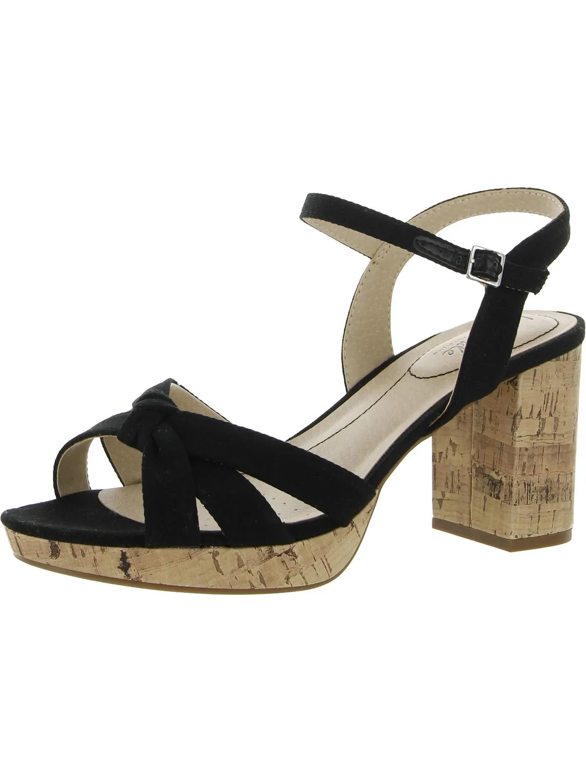Lucky Womens Knot-Front Slingback Sandals