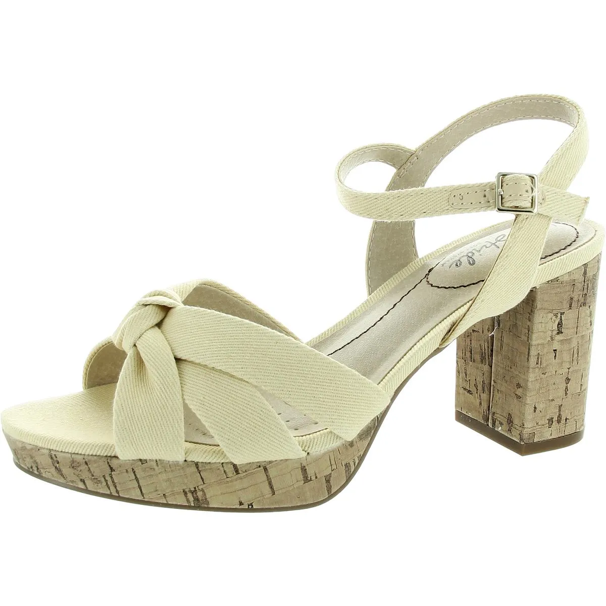 Lucky Womens Knot-Front Slingback Sandals