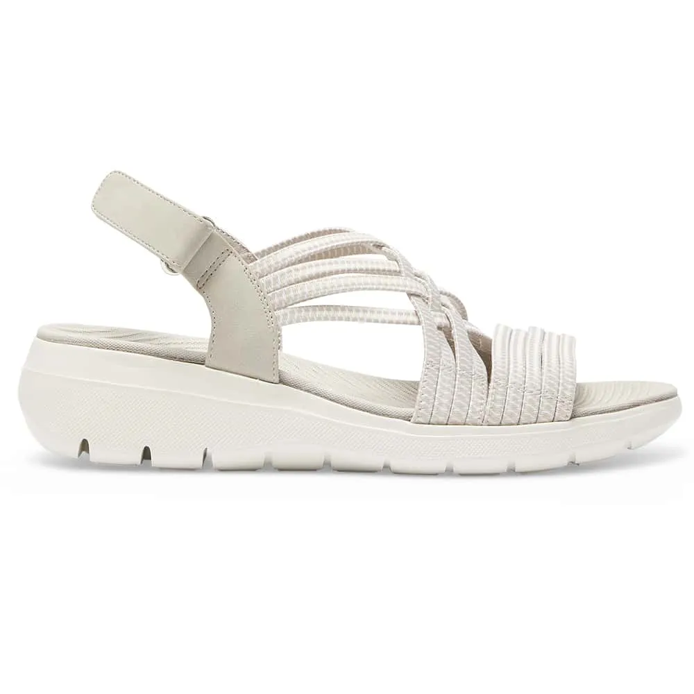 Luna Sandal in Light Grey Multi