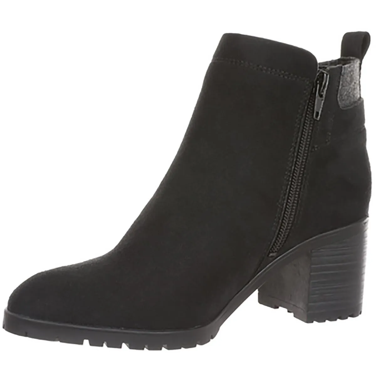 Maggie Womens Zipper Faux Suede Ankle Boots