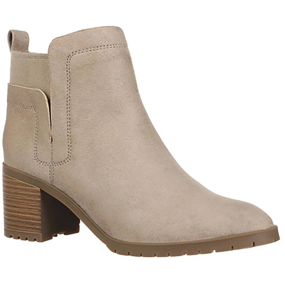 Maggie Womens Zipper Faux Suede Ankle Boots