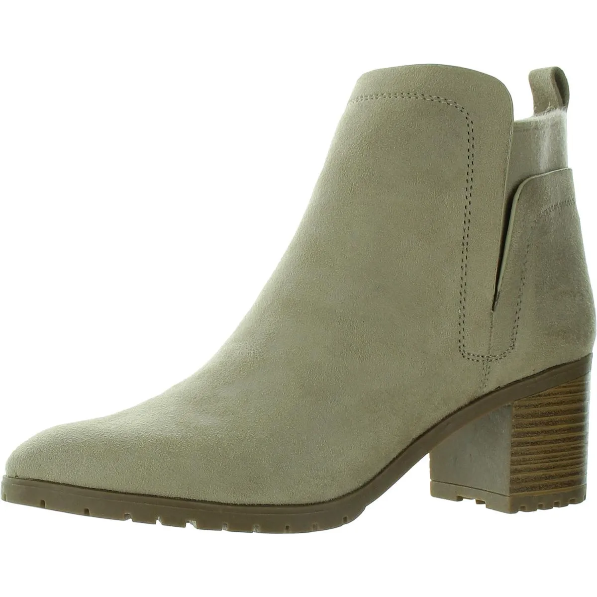 Maggie Womens Zipper Faux Suede Ankle Boots