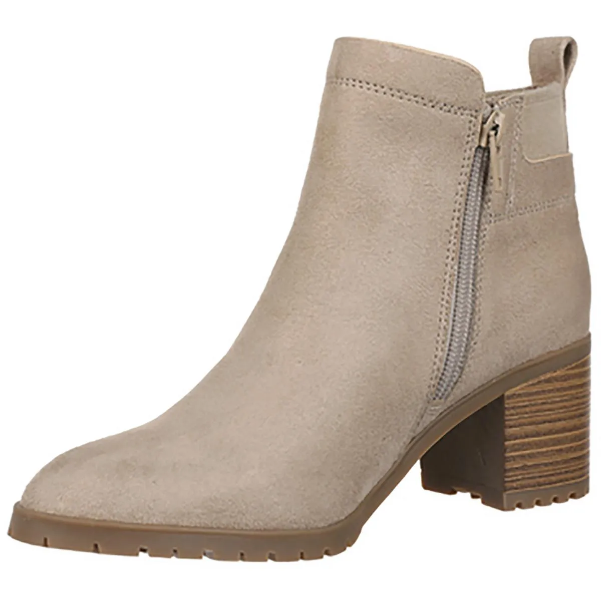 Maggie Womens Zipper Faux Suede Ankle Boots