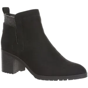 Maggie Womens Zipper Faux Suede Ankle Boots