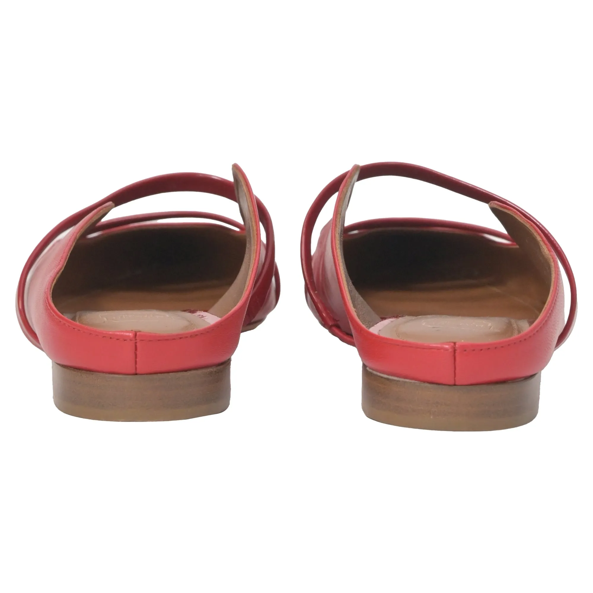 Malone Souliers Maureen Slip-On Flats in Red Leather