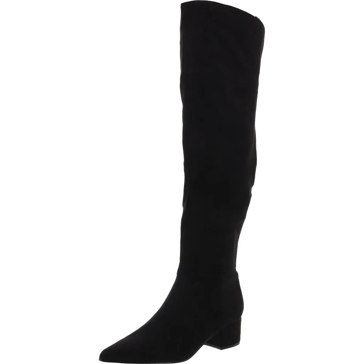 Maner 2 Womens Zipper Faux Suede Knee-High Boots