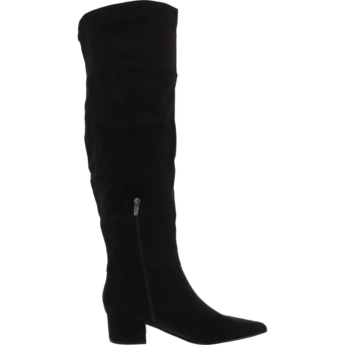 Maner 2 Womens Zipper Faux Suede Knee-High Boots