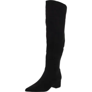 Maner 2 Womens Zipper Faux Suede Knee-High Boots