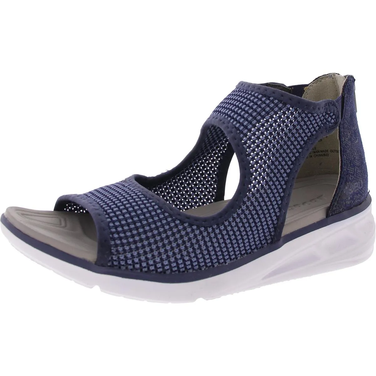 Margot Womens Faux Suede Wedge Sandals