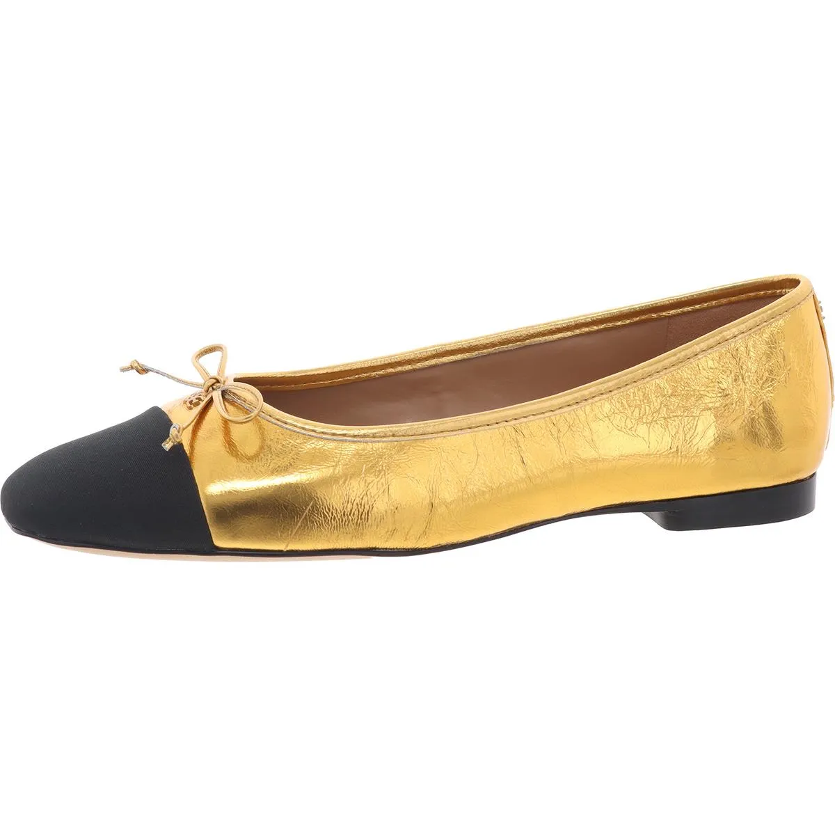 Marley Womens Leather Bow Ballet Flats