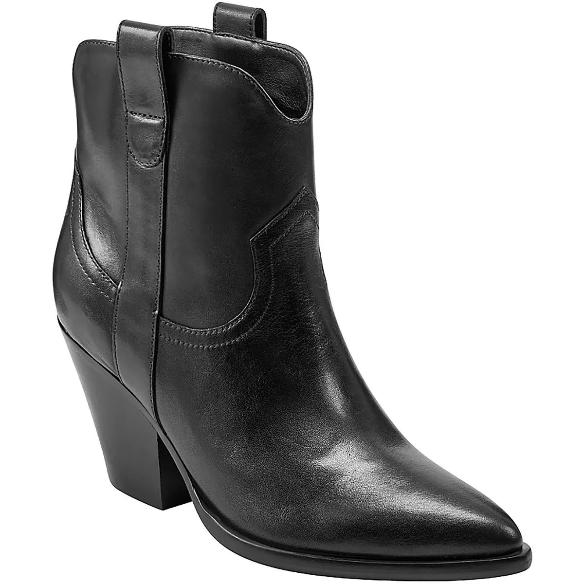 MARLIE Womens Solid Leather Ankle Boots