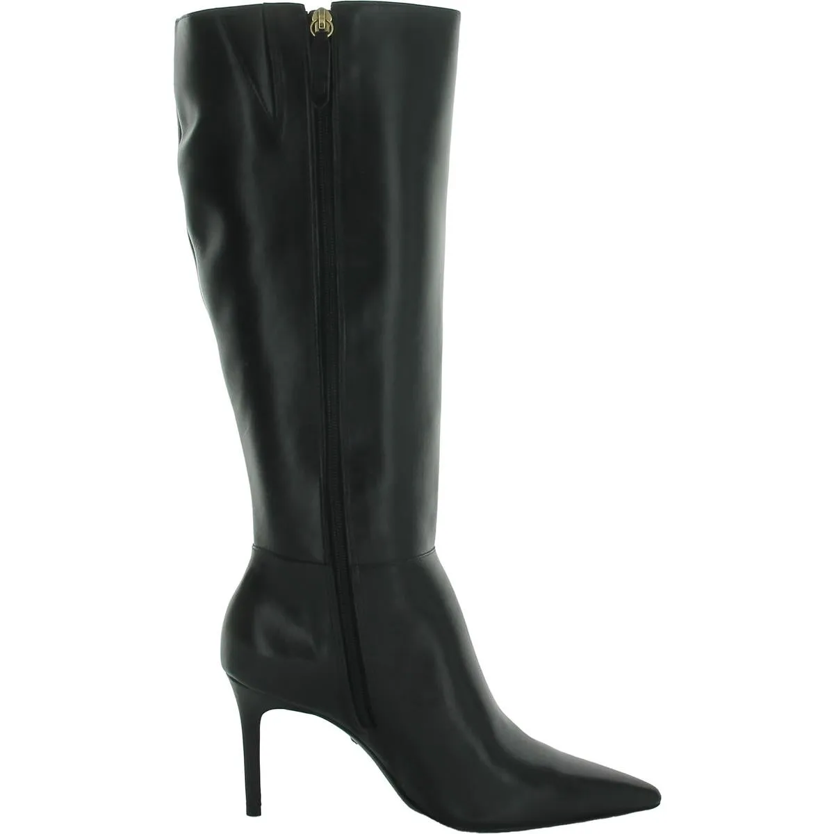 Mikki  Womens Leather Pointed Toe Knee-High Boots