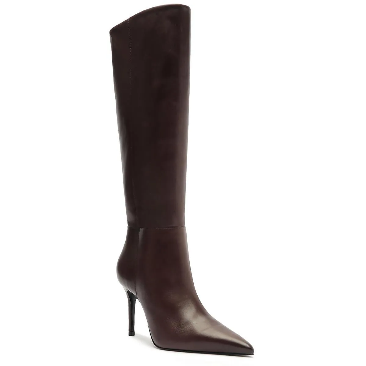 Mikki  Womens Leather Pointed Toe Knee-High Boots