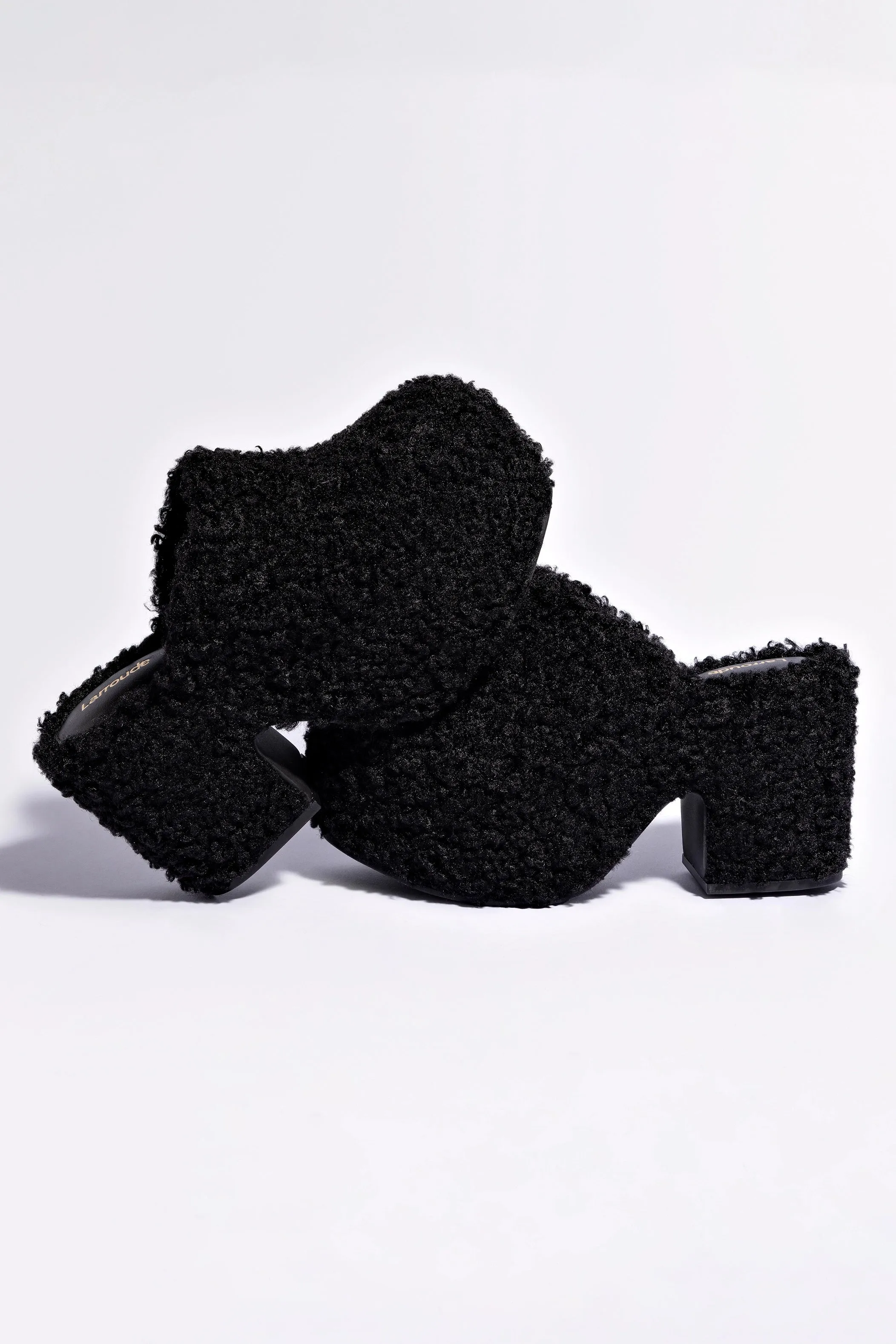 Miso Clog In Black Shearling