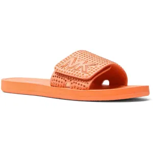 MK Slide Womens Embellished Rubber Slide Sandals