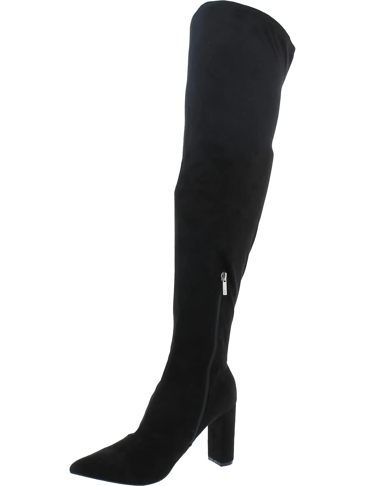 Monia Womens Faux Suede Heels Over-The-Knee Boots