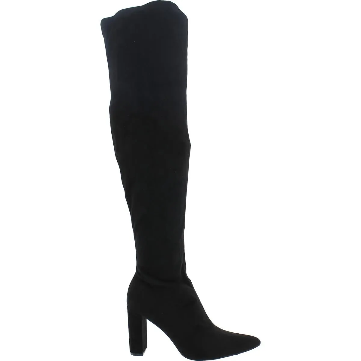 Monia Womens Faux Suede Heels Over-The-Knee Boots