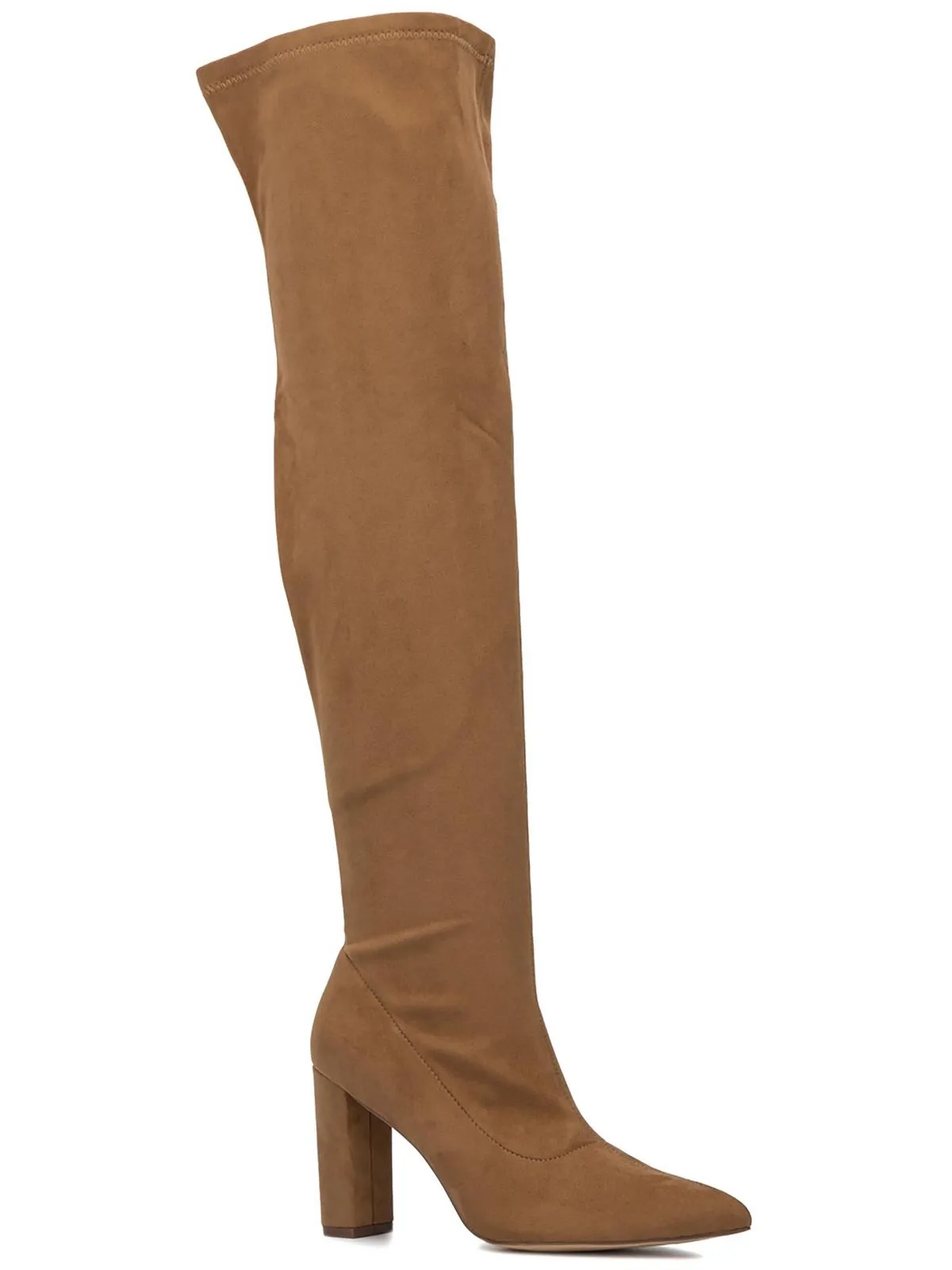 Monia Womens Faux Suede Heels Over-The-Knee Boots