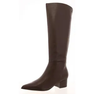 Morgin Womens Pull On Pointed Toe Knee-High Boots