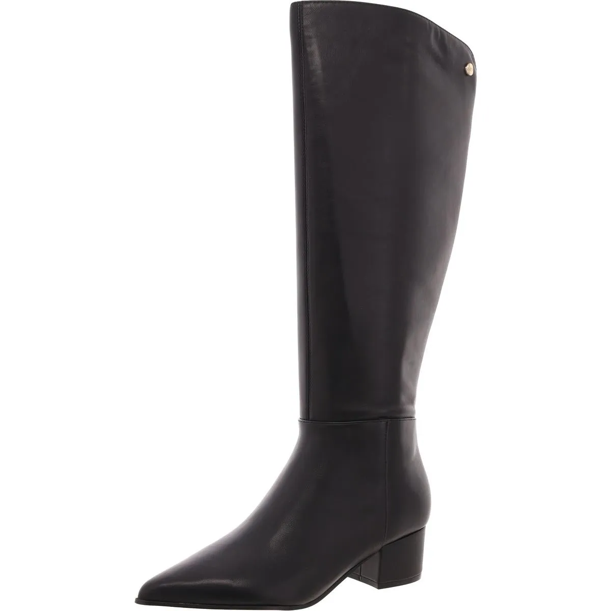 Morgin Womens Pull On Pointed Toe Knee-High Boots