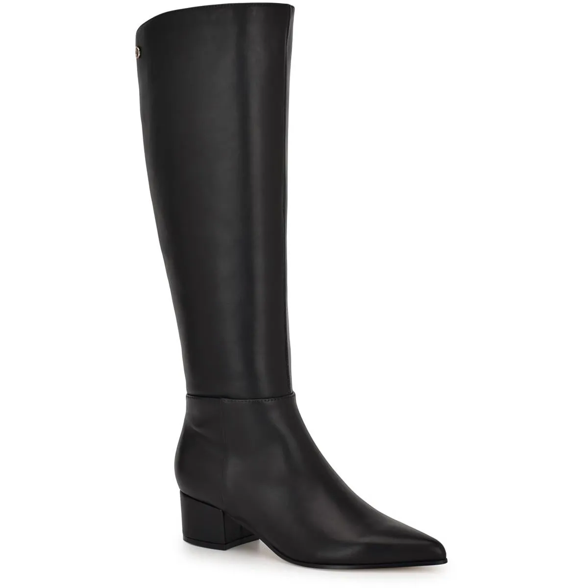 Morgin Womens Pull On Pointed Toe Knee-High Boots