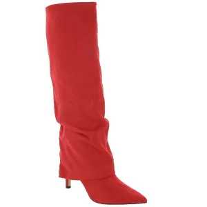 Natha Womens Covered Heel Knee-High Boots