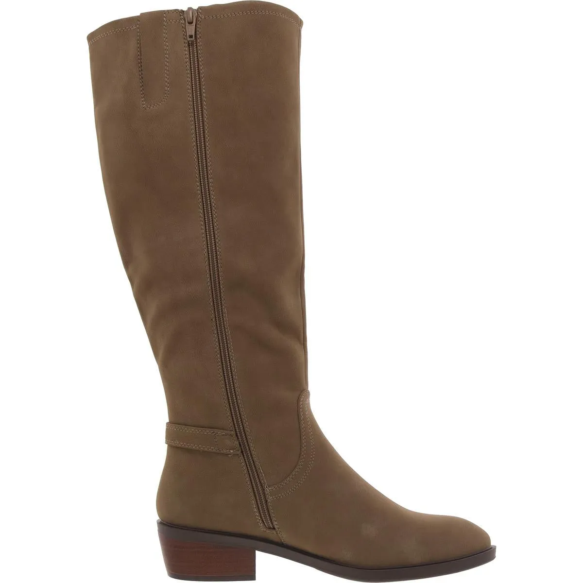 NENA Womens Buckle Leather Knee-High Boots
