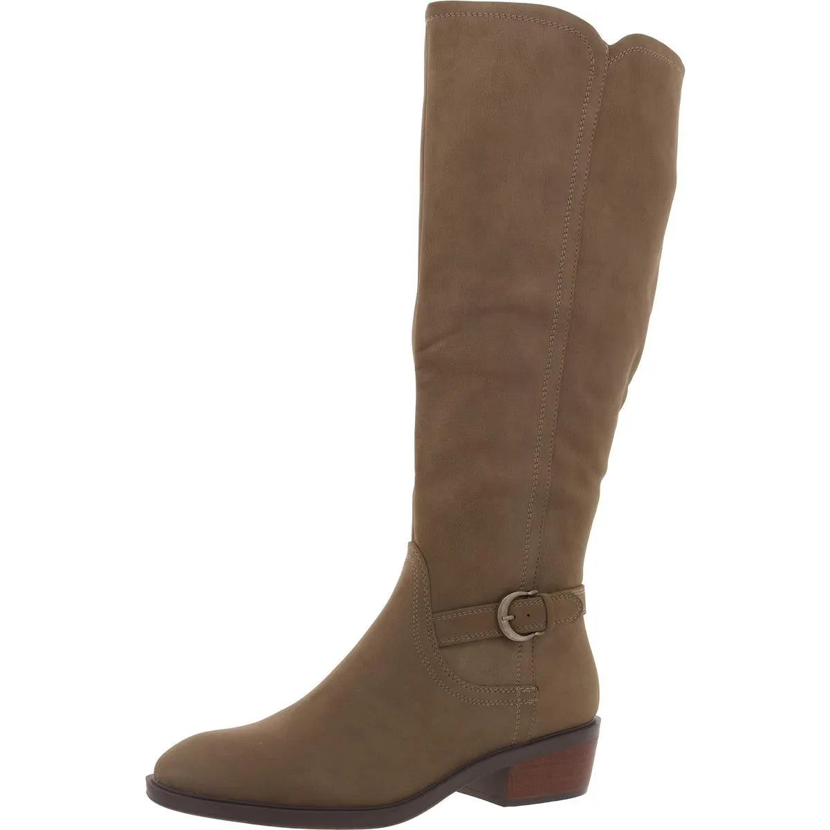 NENA Womens Buckle Leather Knee-High Boots