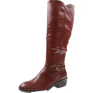 NENA Womens Buckle Leather Knee-High Boots