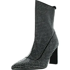Neptunne Womens Embellished Faux Suede Ankle Boots