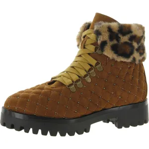 NEWB Womens Faux Suede Ankle Winter Boots