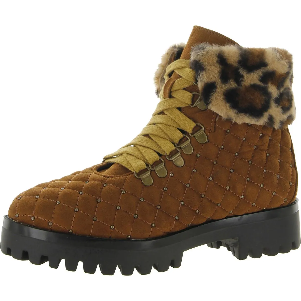 NEWB Womens Faux Suede Ankle Winter Boots